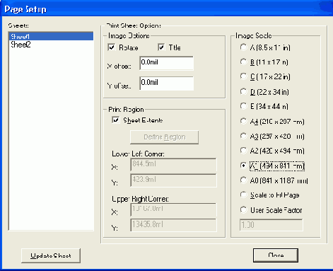   Page Setup